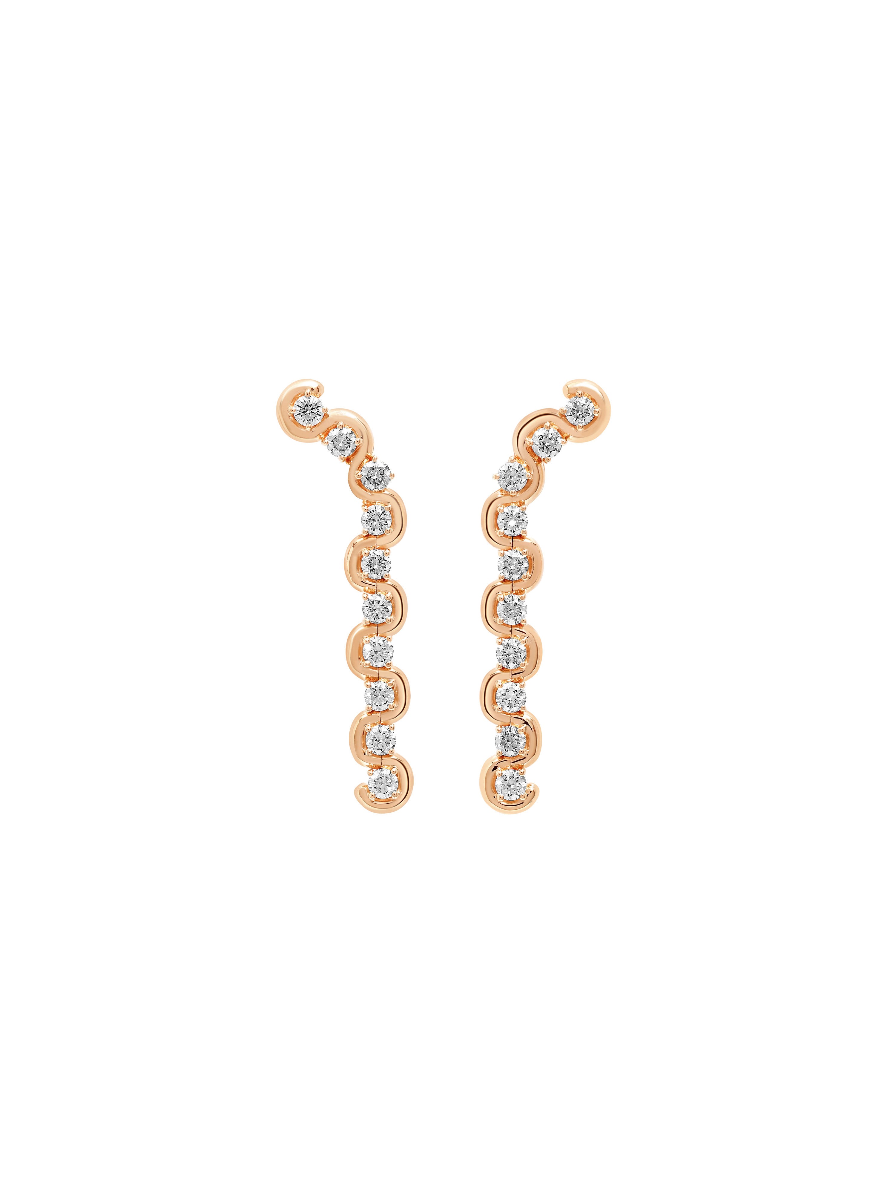 Edessa Diamond Minor Drop Earrings