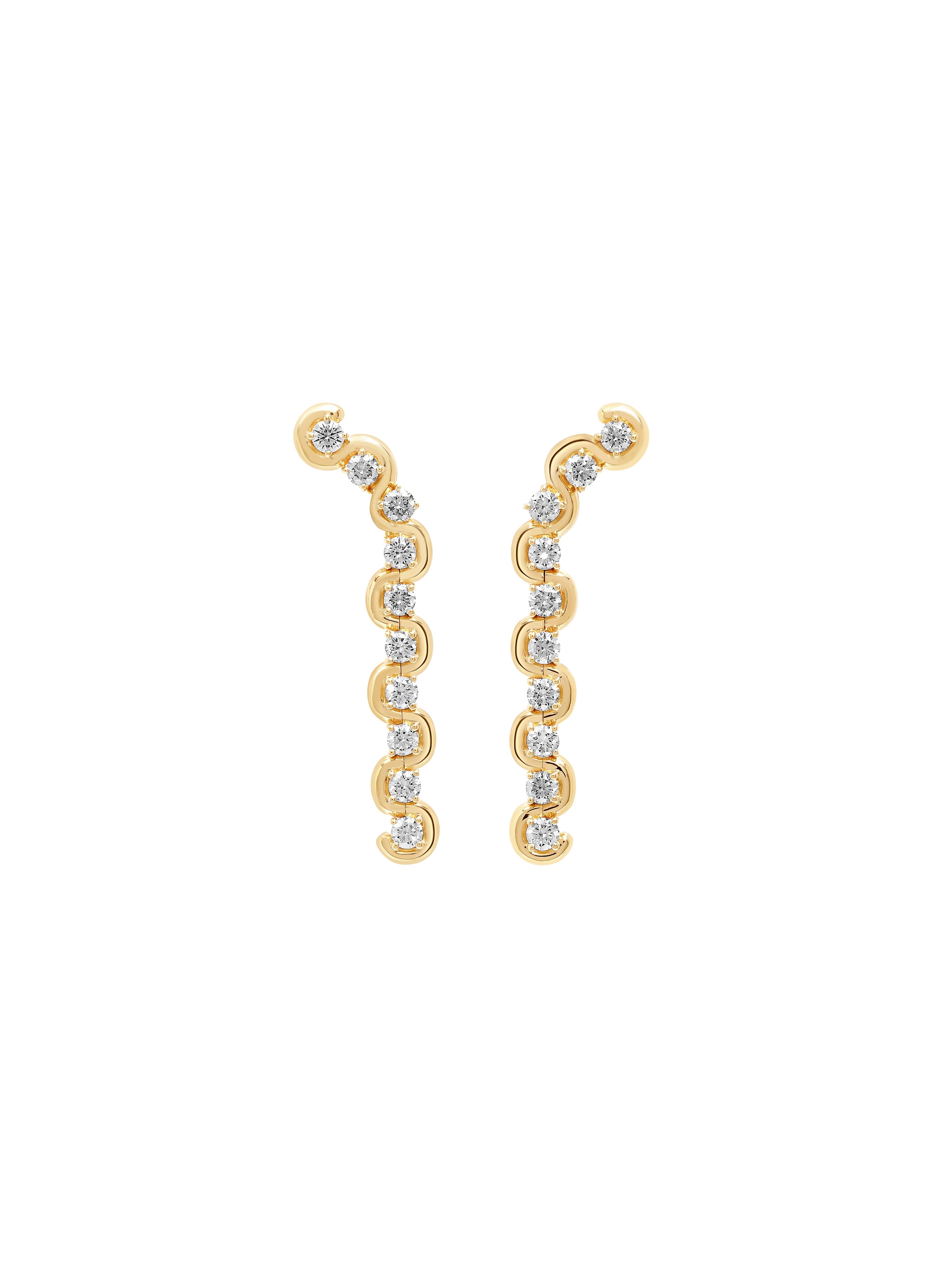 Edessa Diamond Minor Drop Earrings