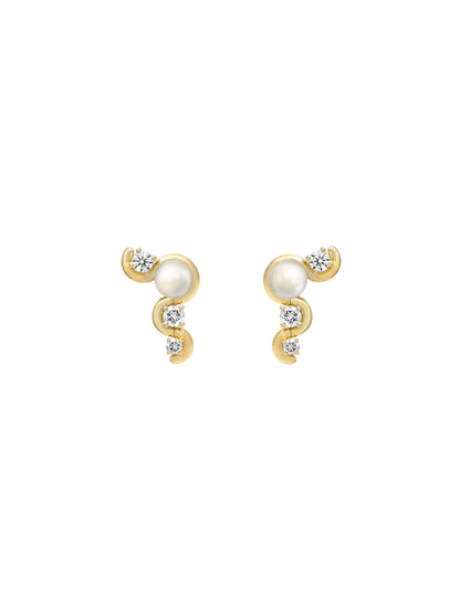 Edessa Droplet Pearl Earrings