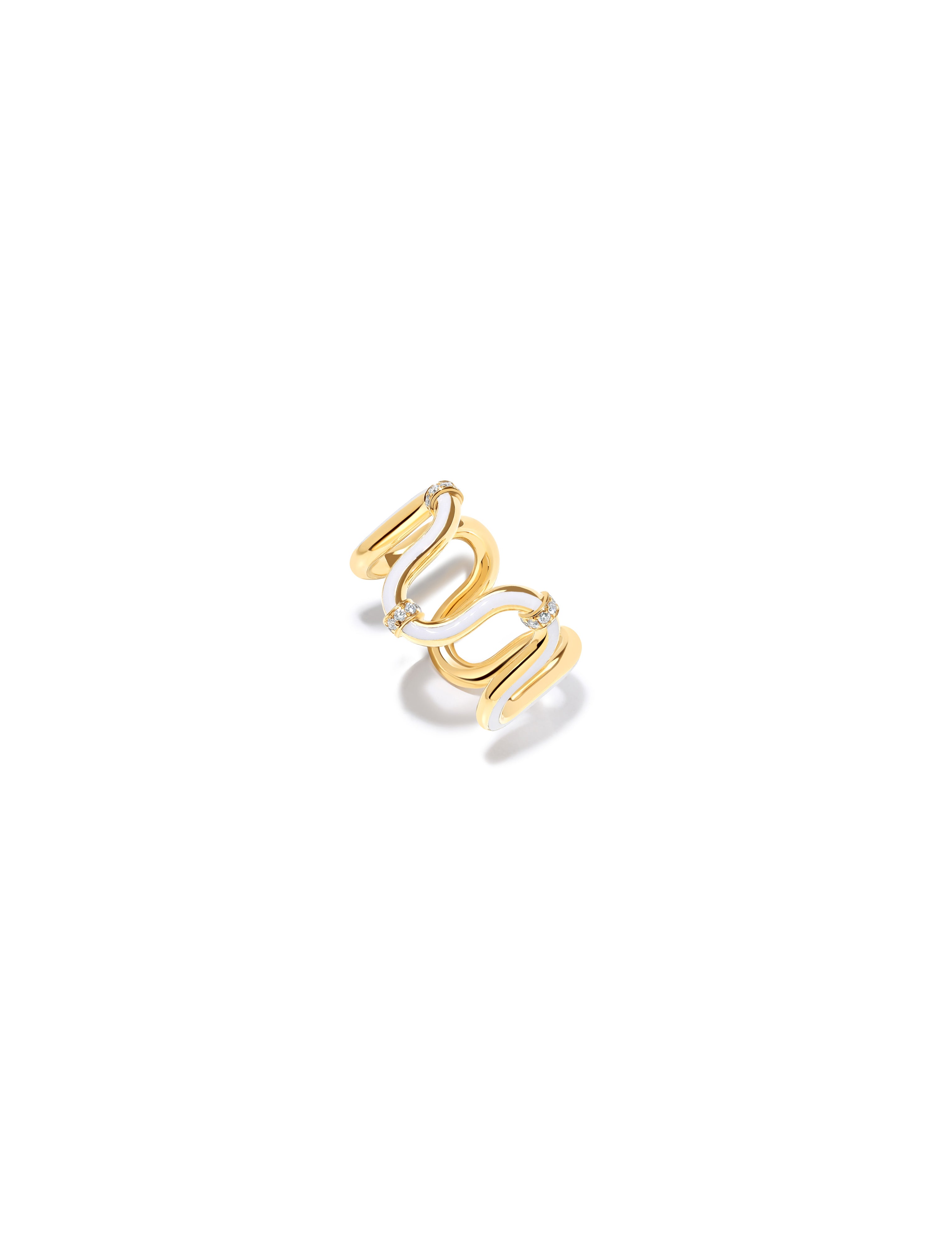 Edessa Epaulette Bone White Ring