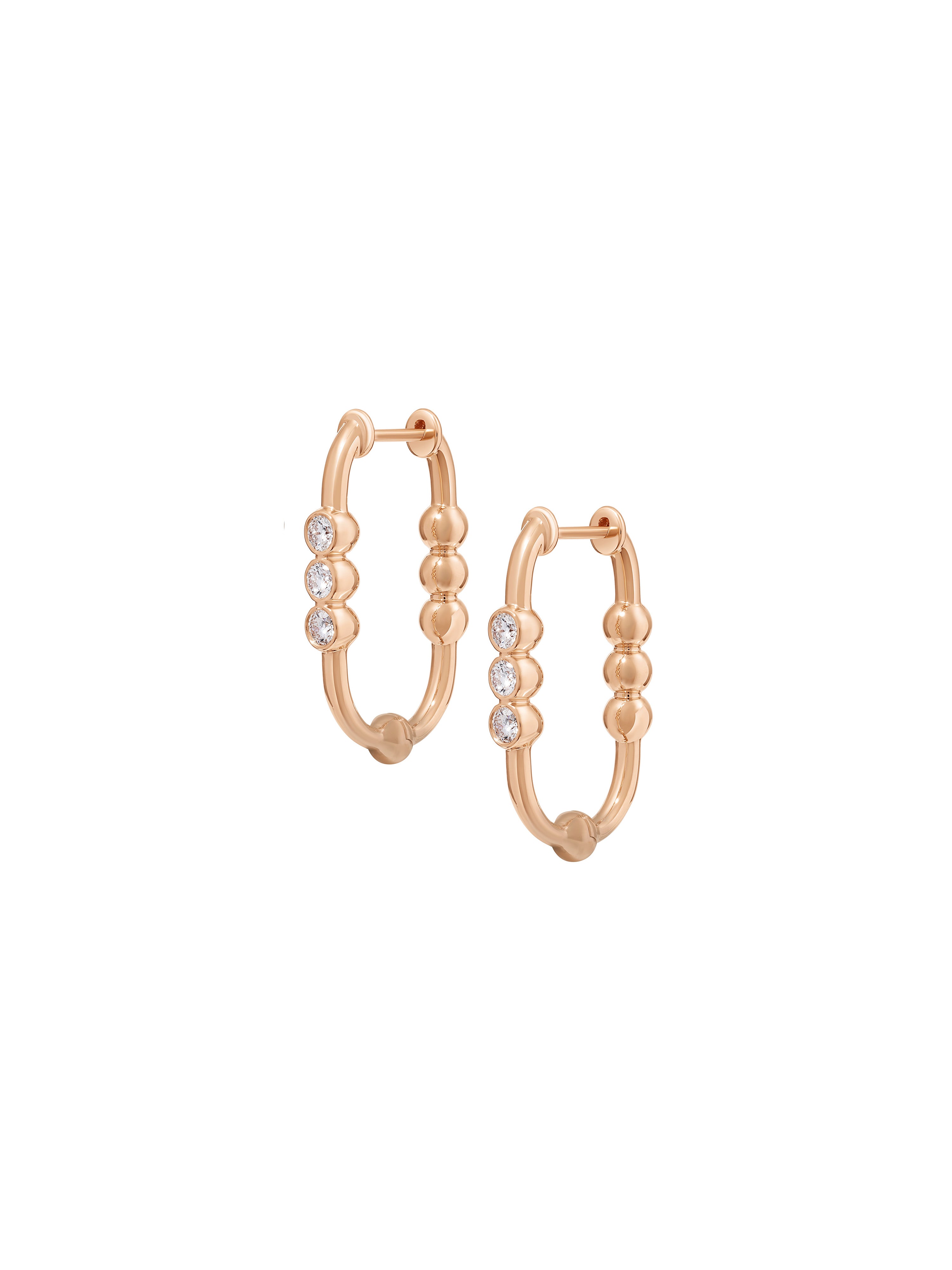 Markeli Hoop Diamond Earrings