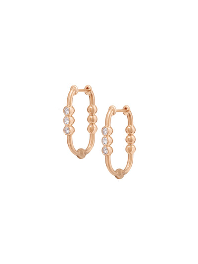 Markeli Hoop Diamond Earrings