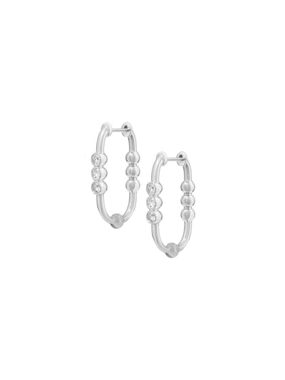 Markeli Hoop Diamond Earrings