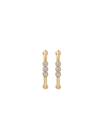 Markeli Hoop Diamond Earrings
