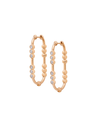 Markeli Major Hoop Diamond Earrings