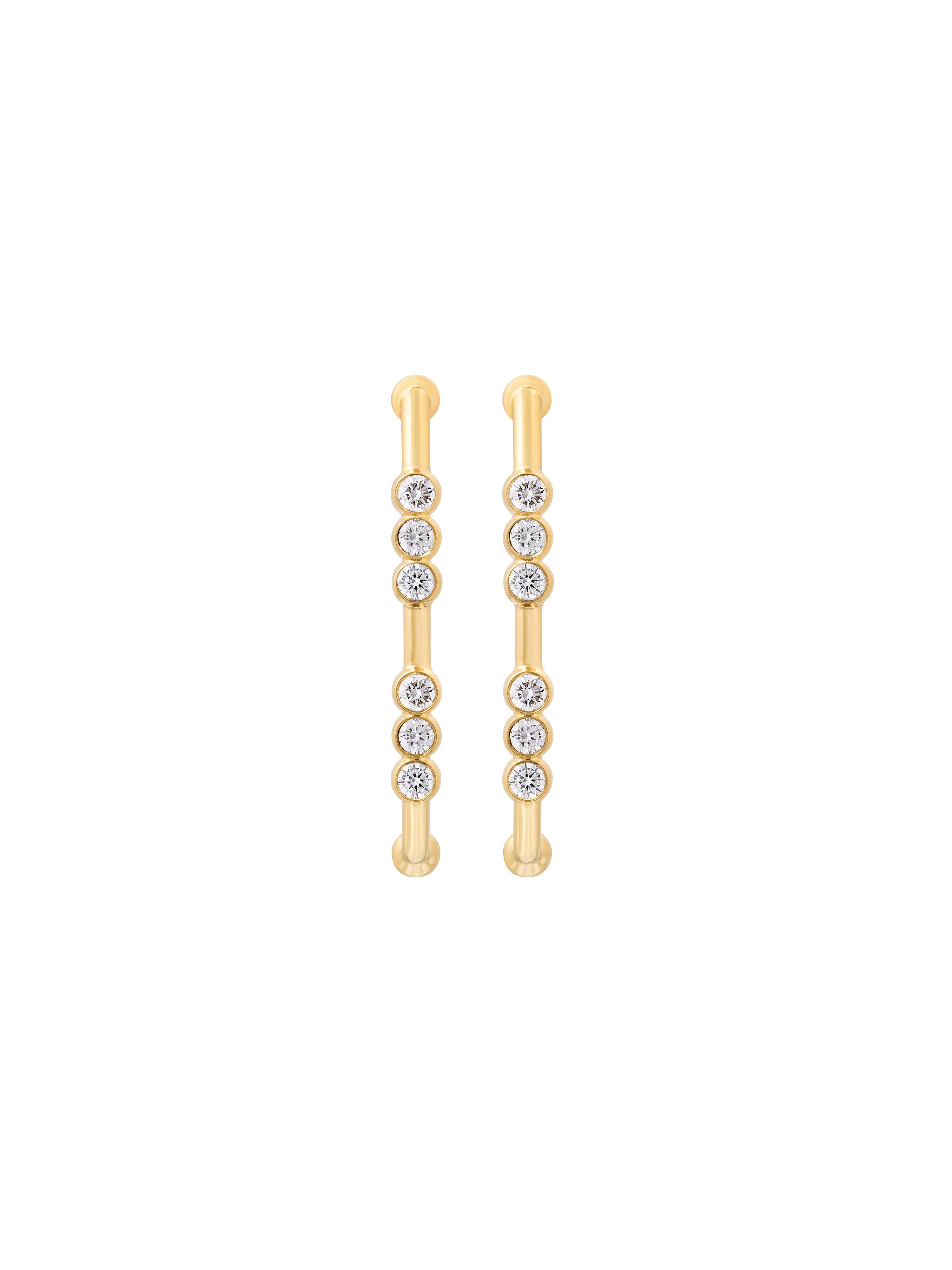 Markeli Major Hoop Diamond Earrings