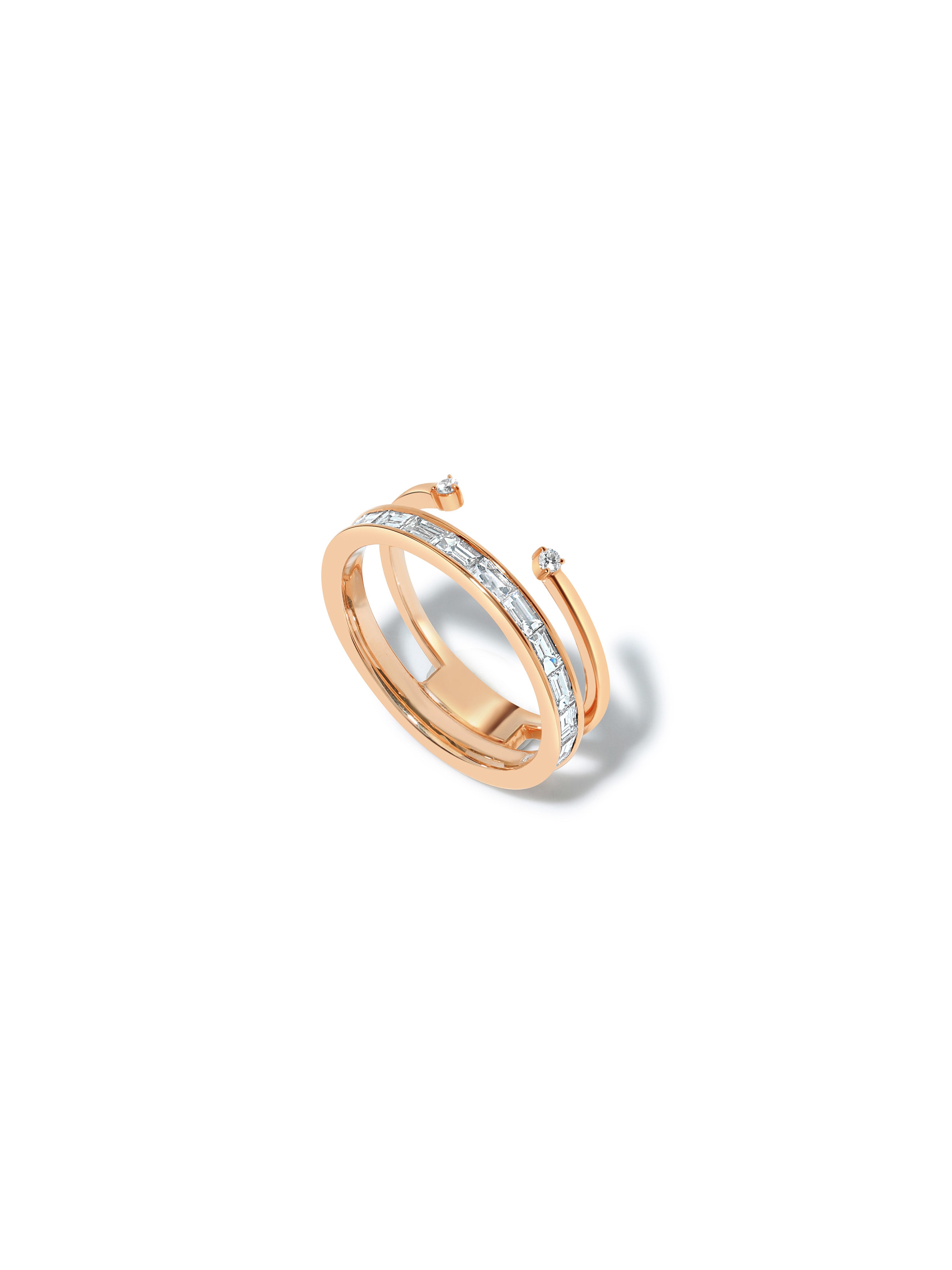 Oxford Pin-Point Stacked Ring