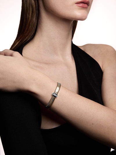 Raisina Diamond Platinum Gold Tubogas Bracelet