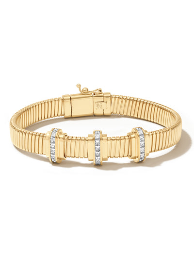 Raisina Diamond Station Tubogas Bracelet