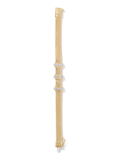 Raisina Diamond Station Tubogas Bracelet