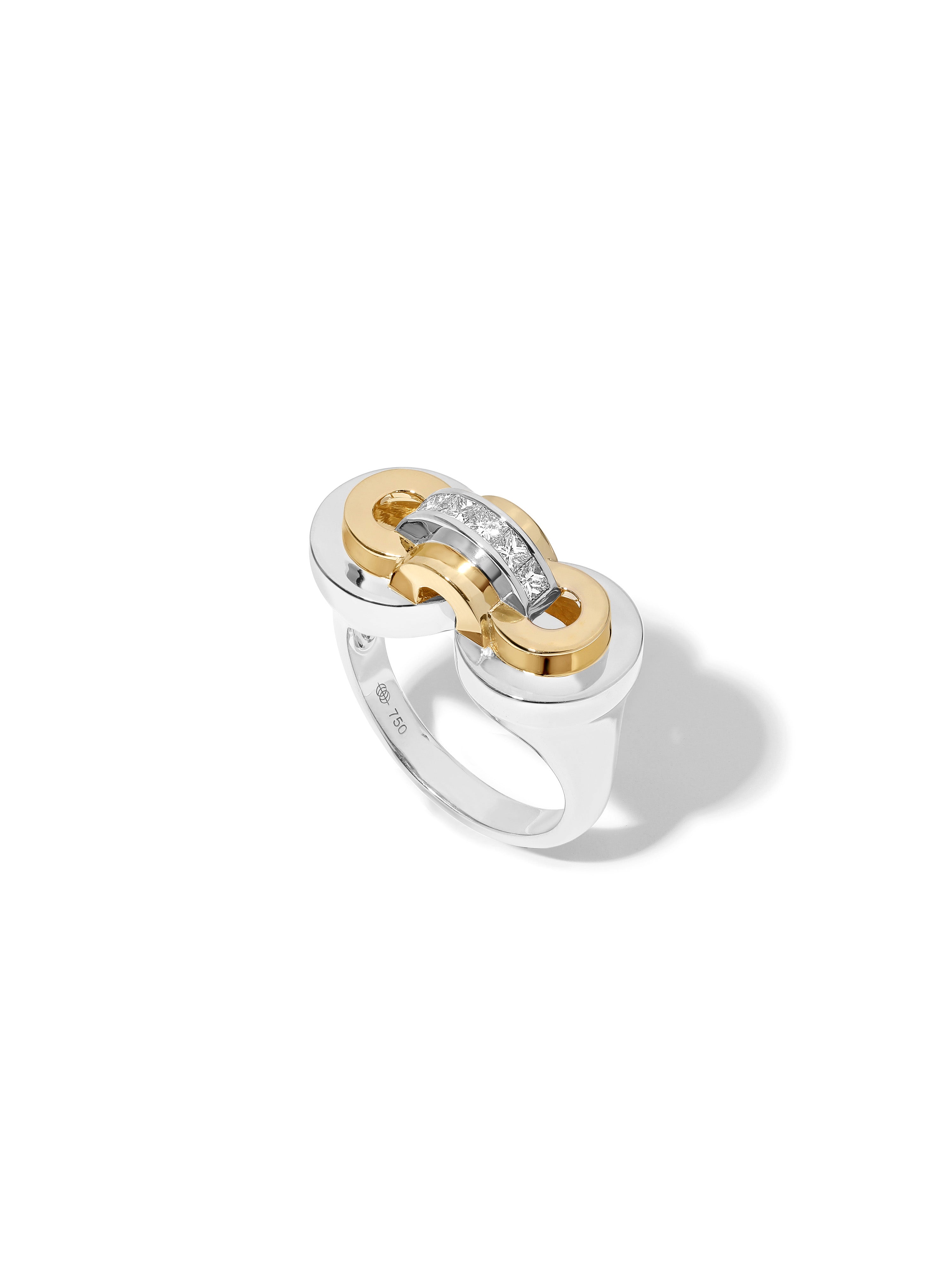 Raisina Diamond Two-Toned Ring