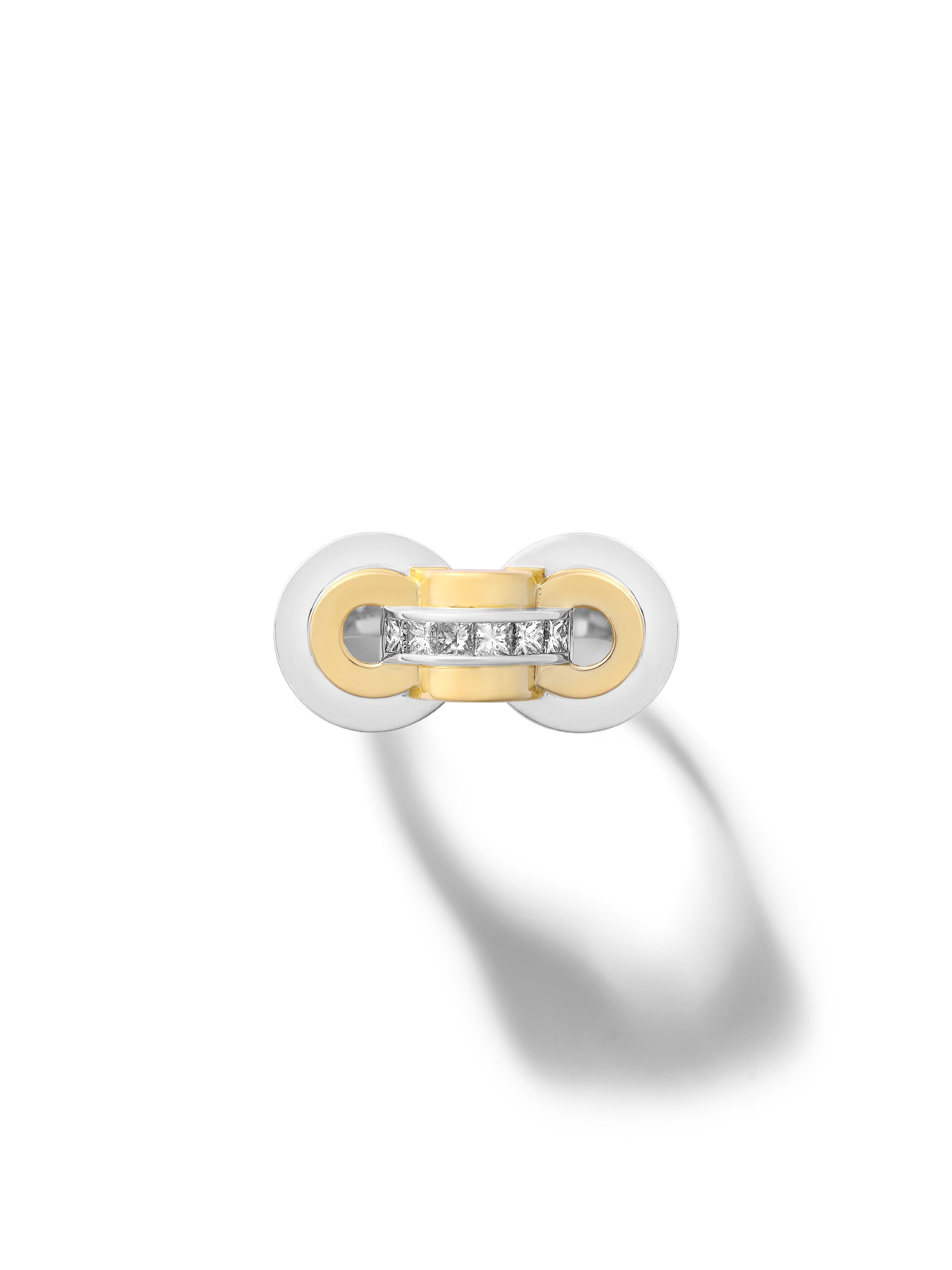 Raisina Diamond Two-Toned Ring