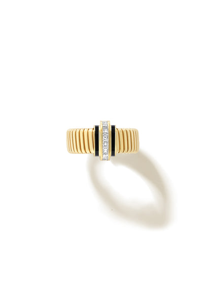Raisina Jet Black Tubogas Ring
