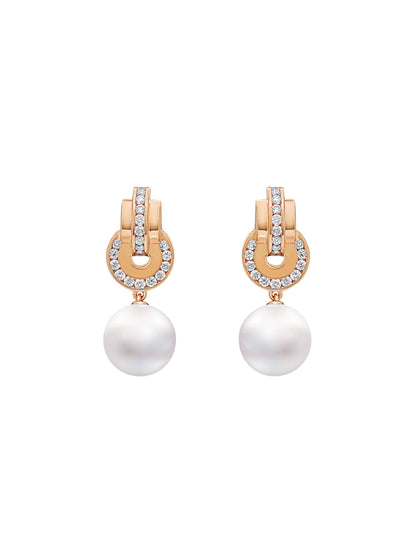 Raisina Diamond Pearl Drop Earrings