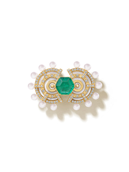 Raisina Snowdrop Brooch