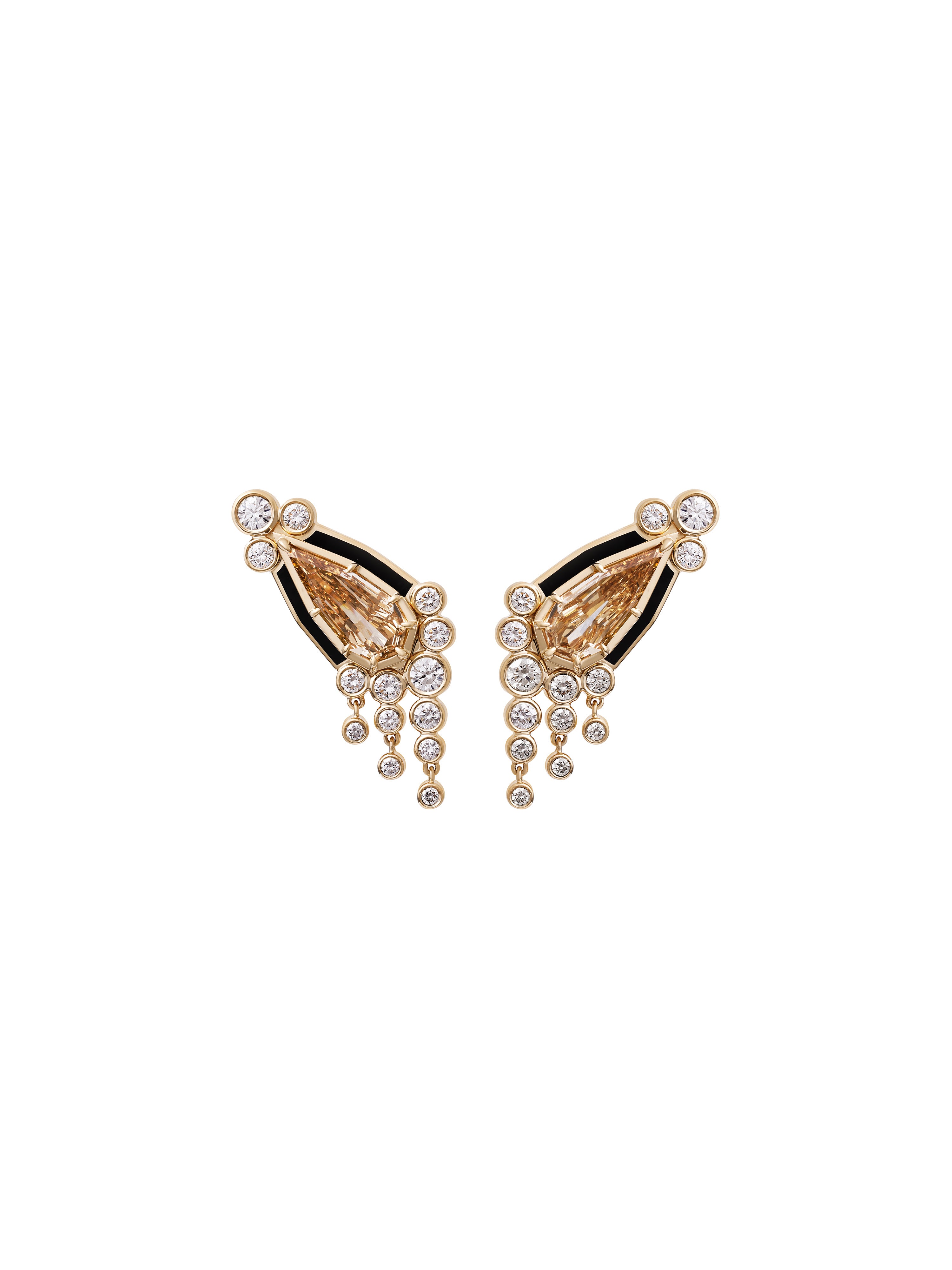 Sanssouci Bloom Honey Diamond Earrings