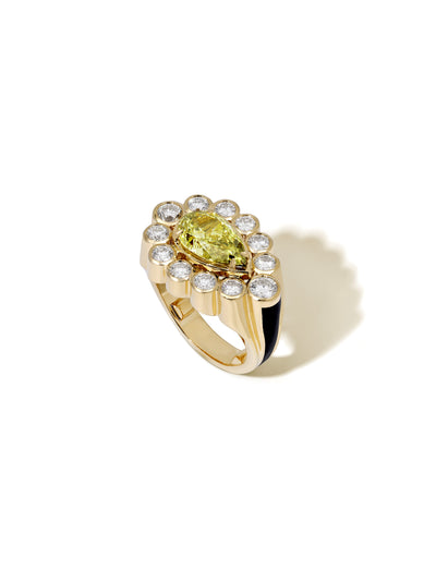 Sanssouci Bloom Green Diamond Ring