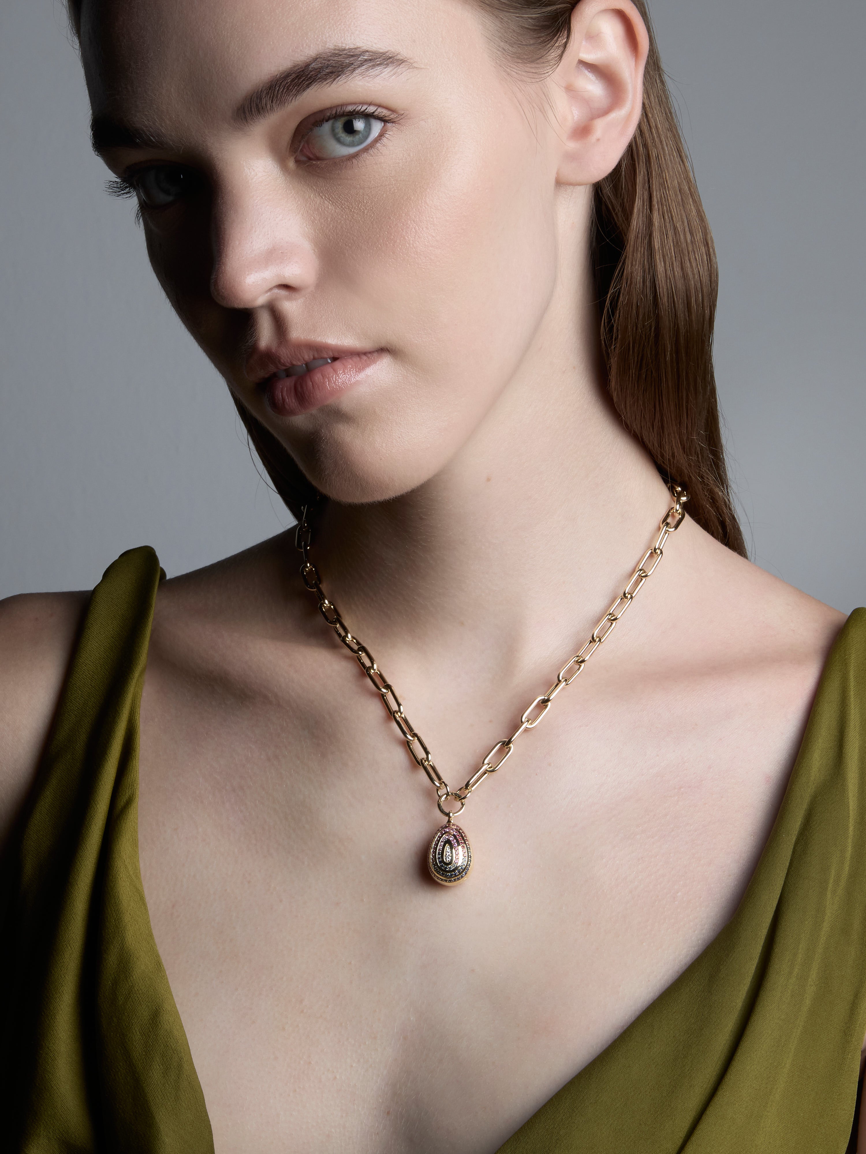 Cosmic Egg Confetti Orbit Locket Pendant – State Property