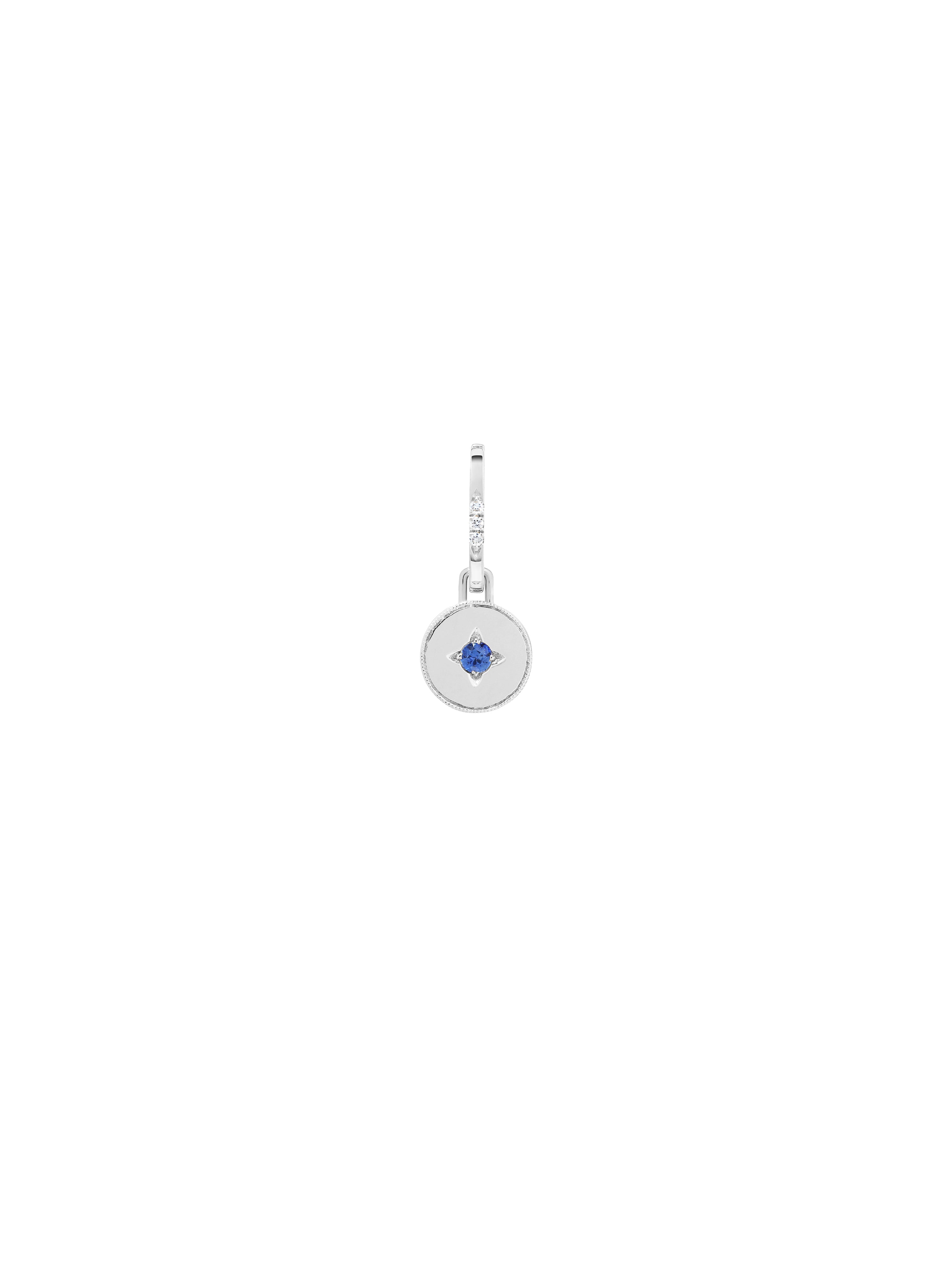 Drew Warisan Minor Blue Sapphire Pendant Drop Earrings