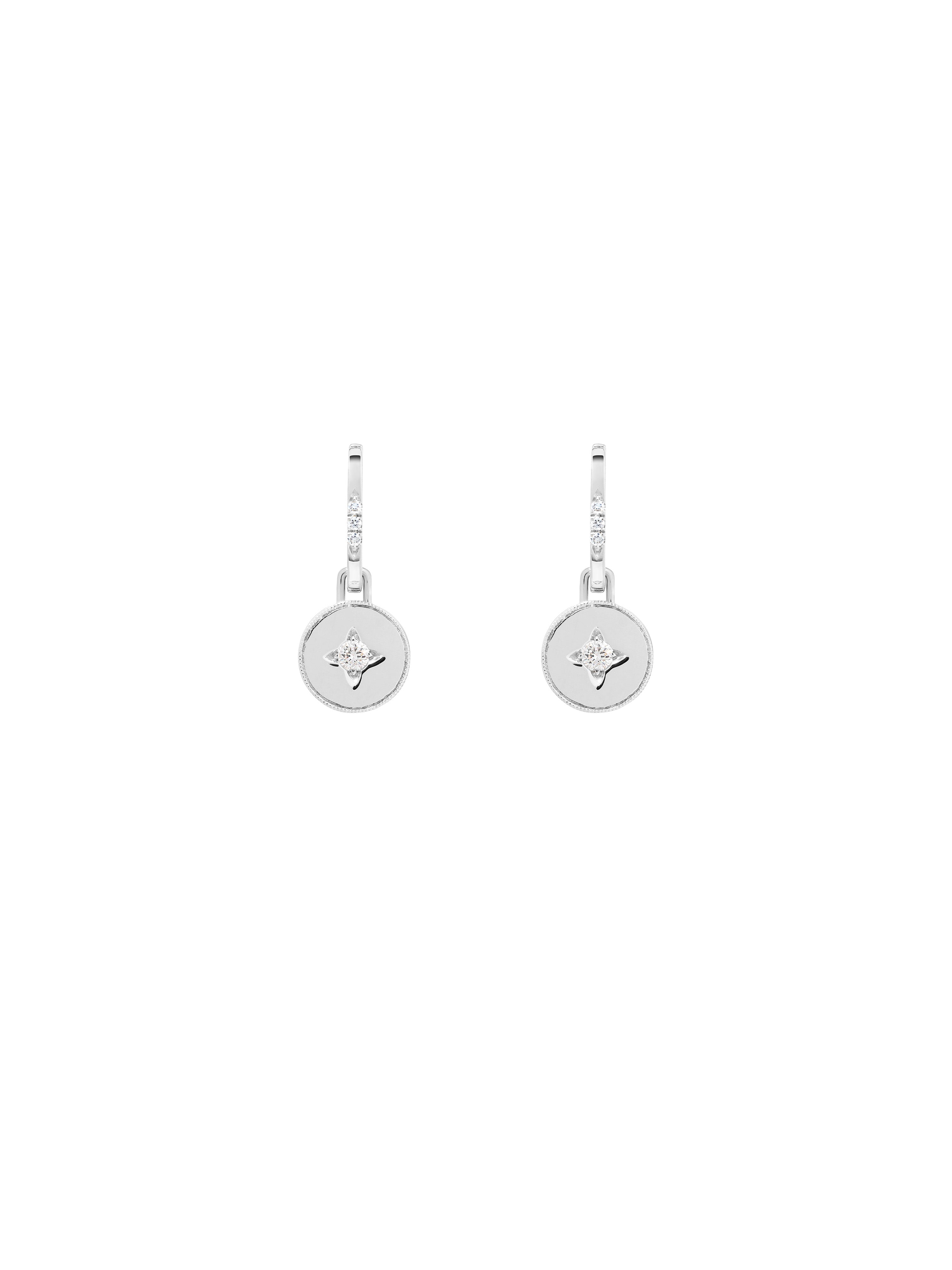 Drew Warisan Minor Diamond Pendant Drop Earrings