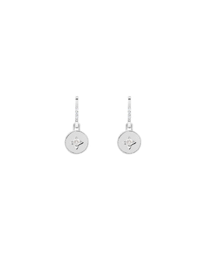 Drew Warisan Minor Diamond Pendant Drop Earrings