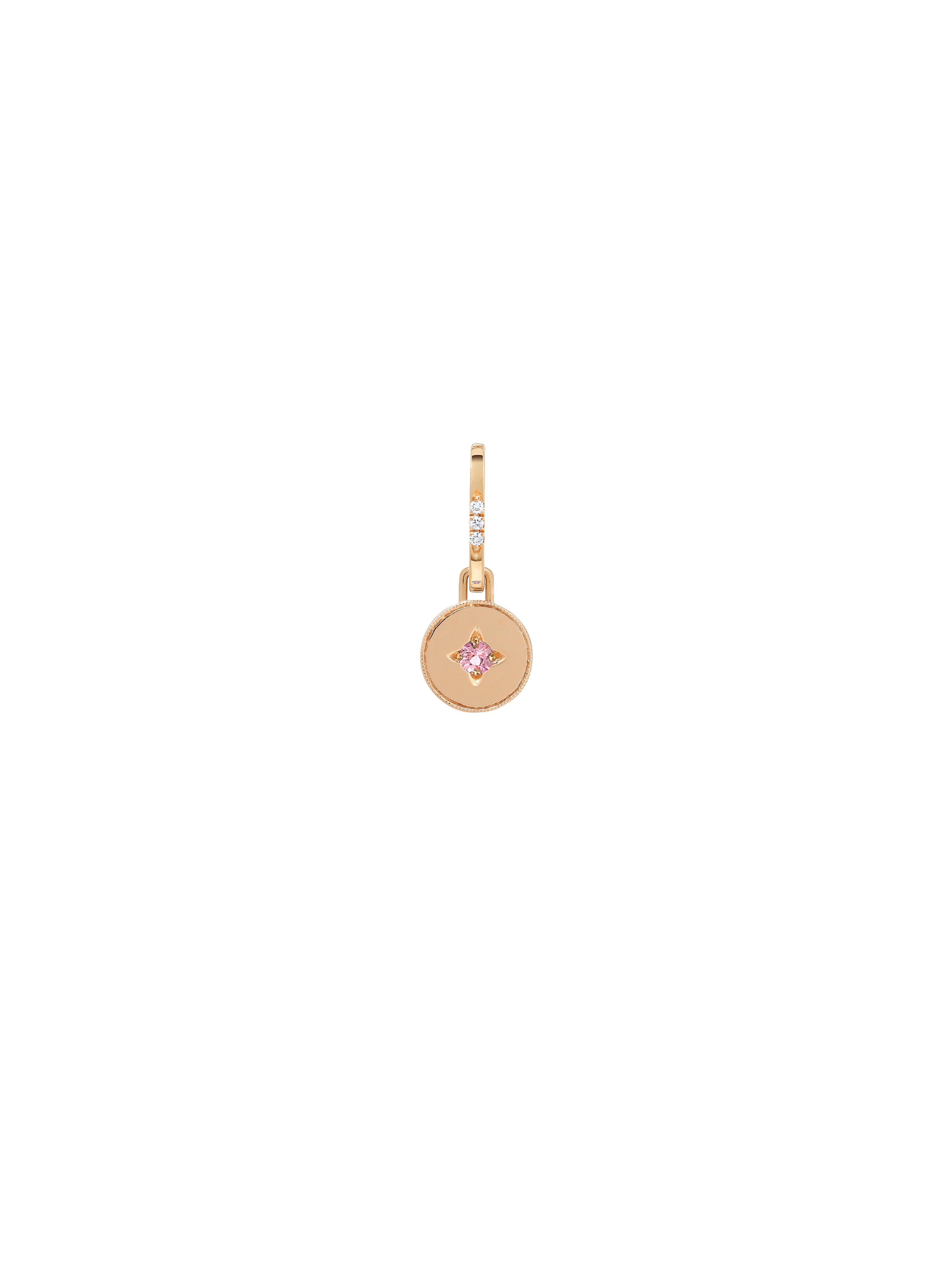 Drew Warisan Minor Pink Sapphire Pendant Drop Earrings