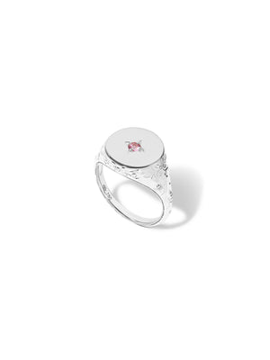 Drew Warisan Pink Sapphire Signet Ring