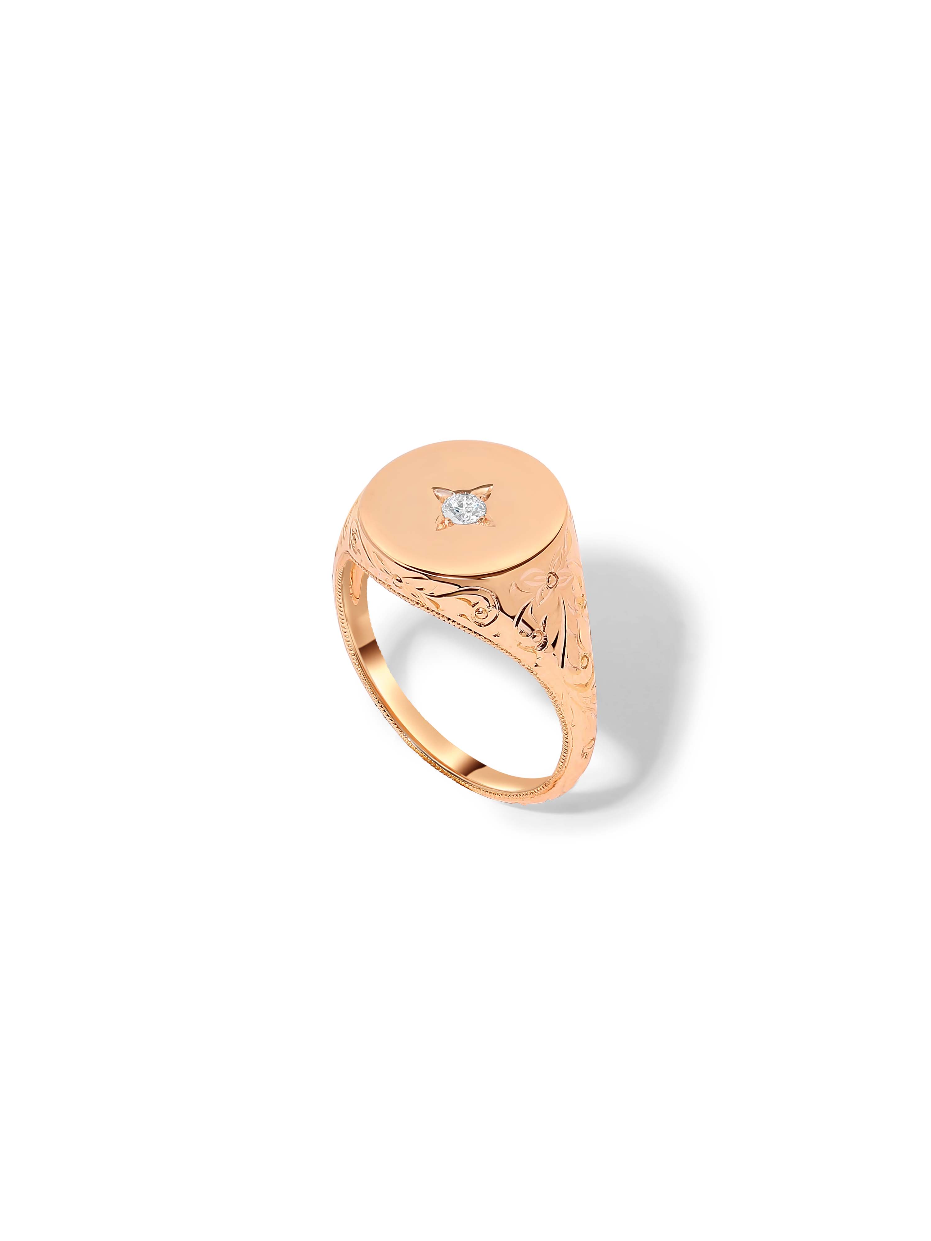 Drew Warisan Diamond Signet Ring