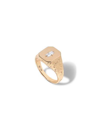 Spade Warisan Diamond Signet Ring