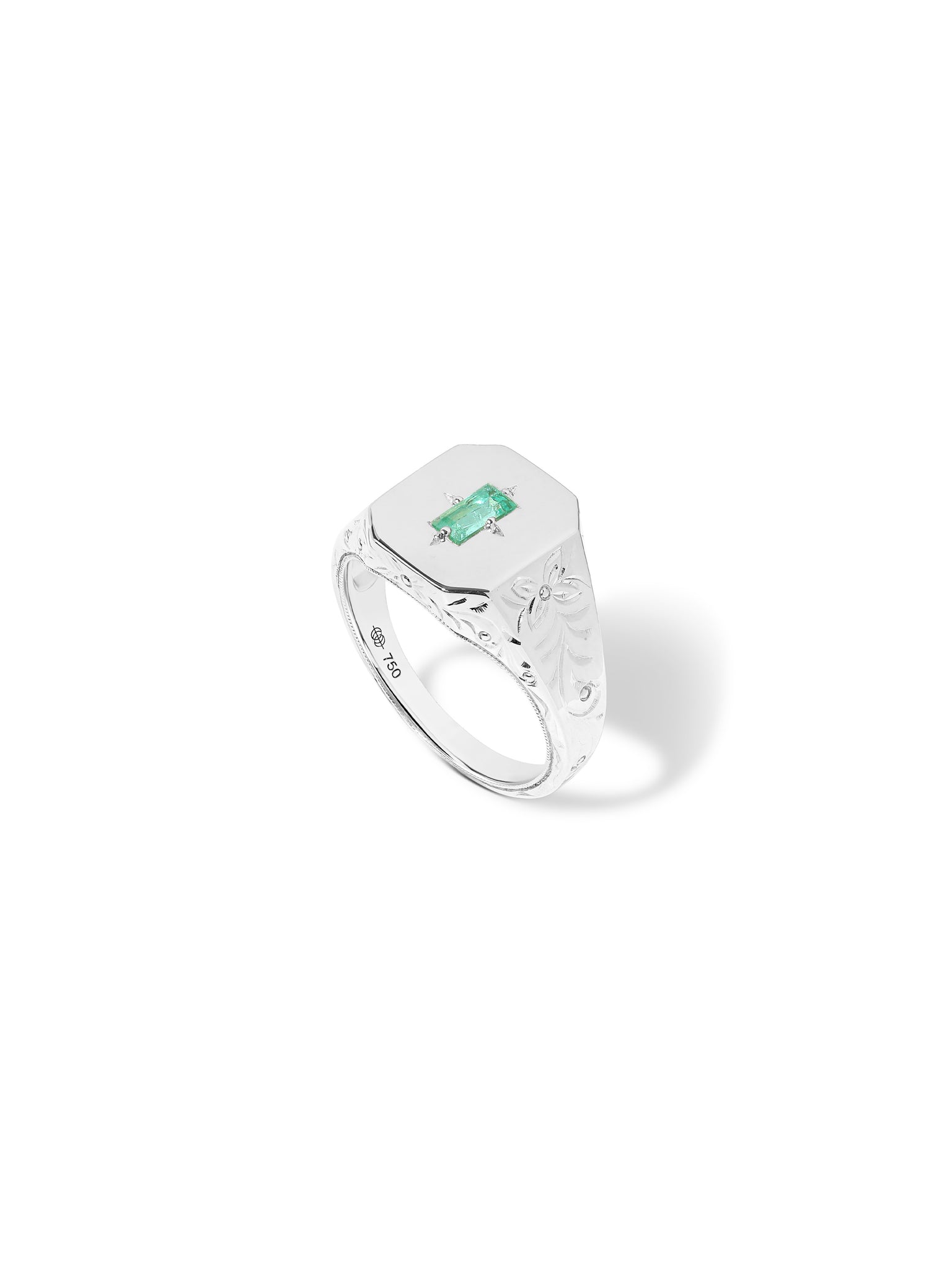 Spade Warisan Emerald Signet Ring