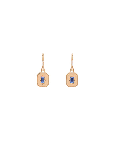 Spade Warisan Minor Blue Sapphire Pendant Drop Earrings