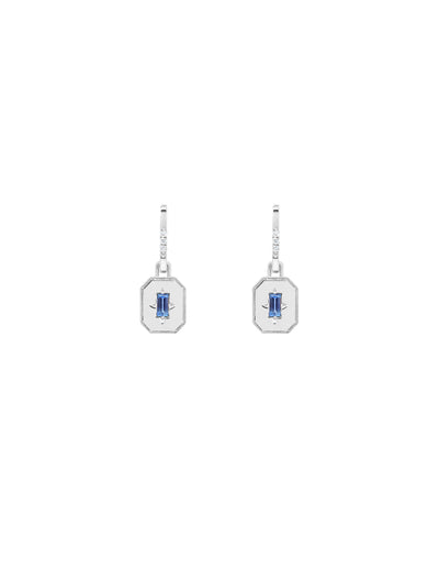 Spade Warisan Minor Blue Sapphire Pendant Drop Earrings
