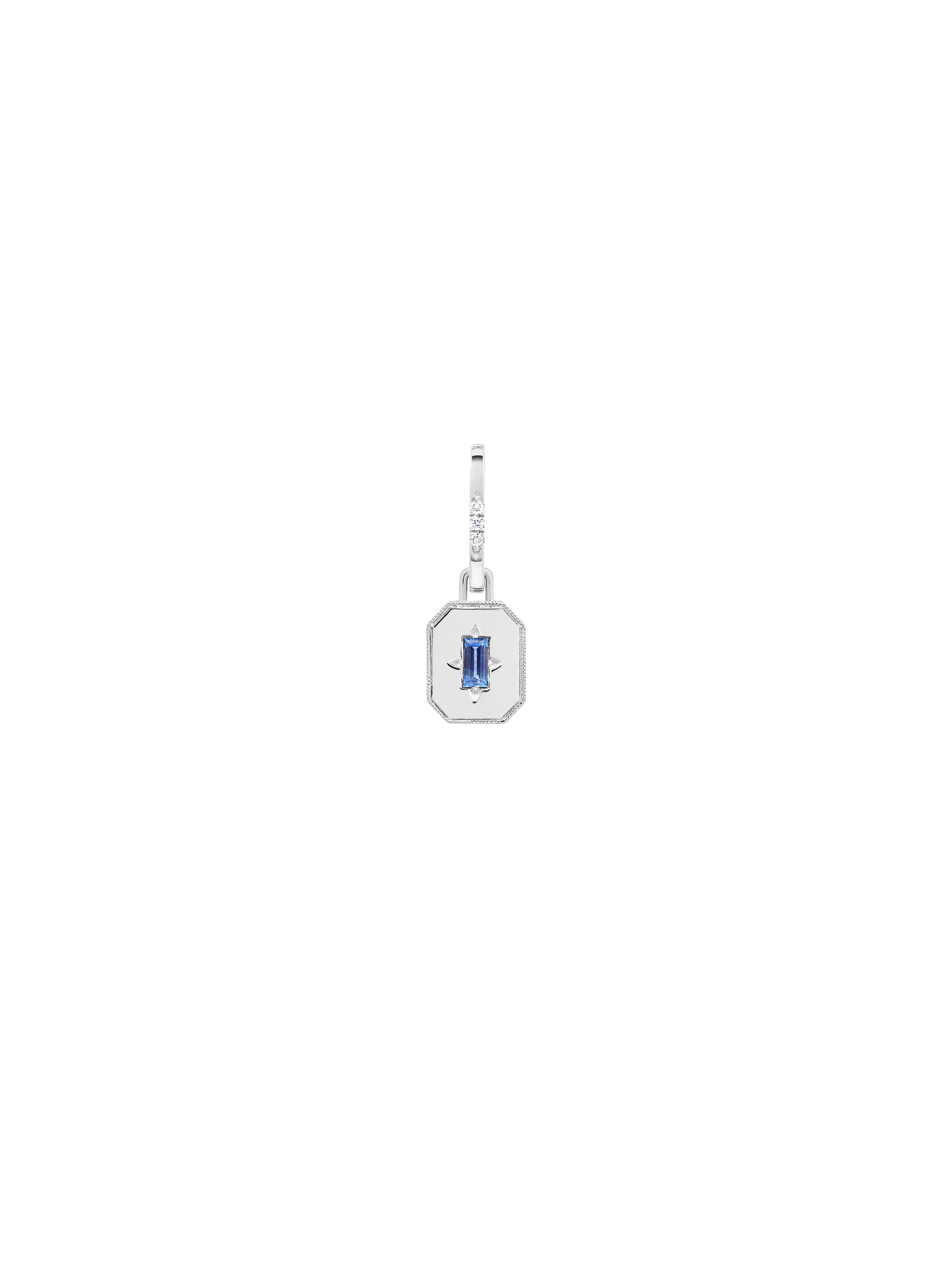 Spade Warisan Minor Blue Sapphire Pendant Drop Earrings