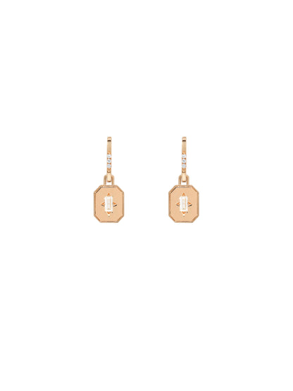 Spade Warisan Minor Diamond Pendant Drop Earrings