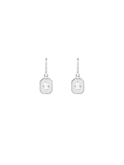 Spade Warisan Minor Diamond Pendant Drop Earrings