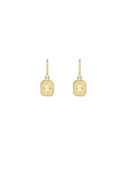 Spade Warisan Minor Diamond Pendant Drop Earrings