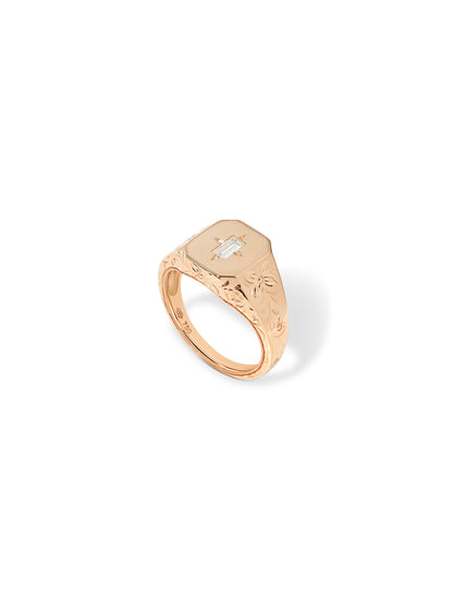 Spade Warisan Minor Diamond Signet Ring