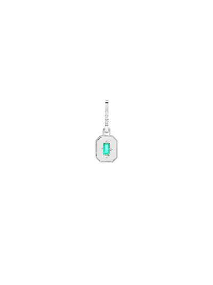 Spade Warisan Minor Emerald Pendant Drop Earrings