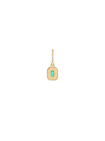 Spade Warisan Minor Emerald Pendant Drop Earrings