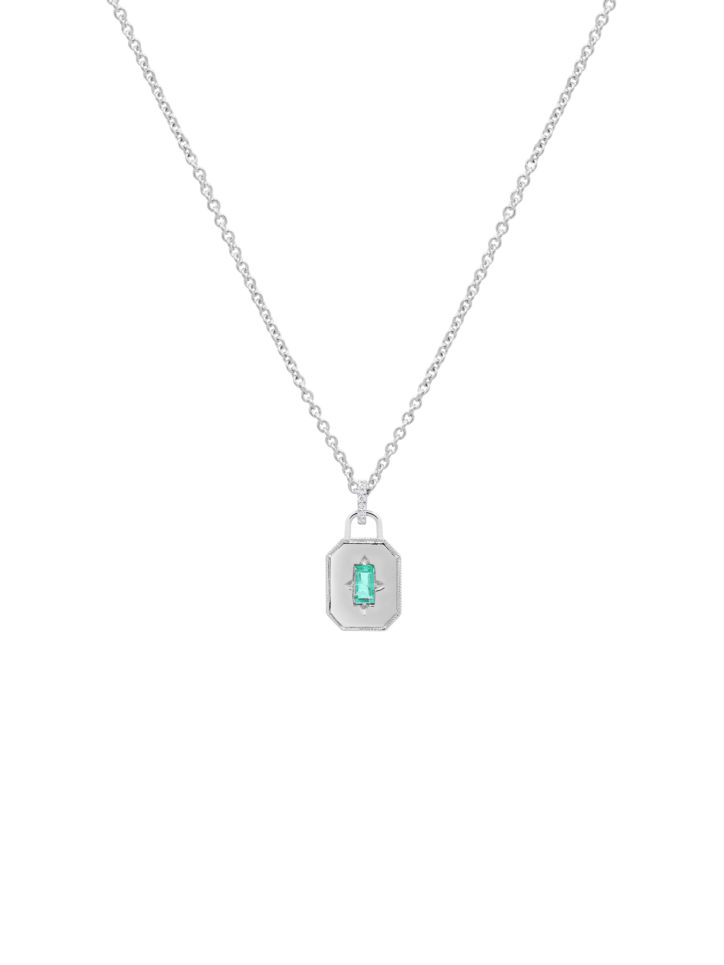 Spade Warisan Minor Emerald Pendant