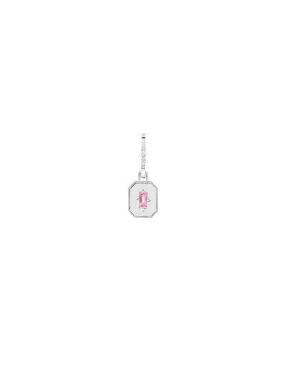 Spade Warisan Minor Pink Sapphire Pendant Drop Earrings