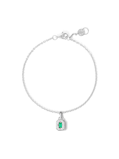 Spade Warisan Petite Emerald Bracelet