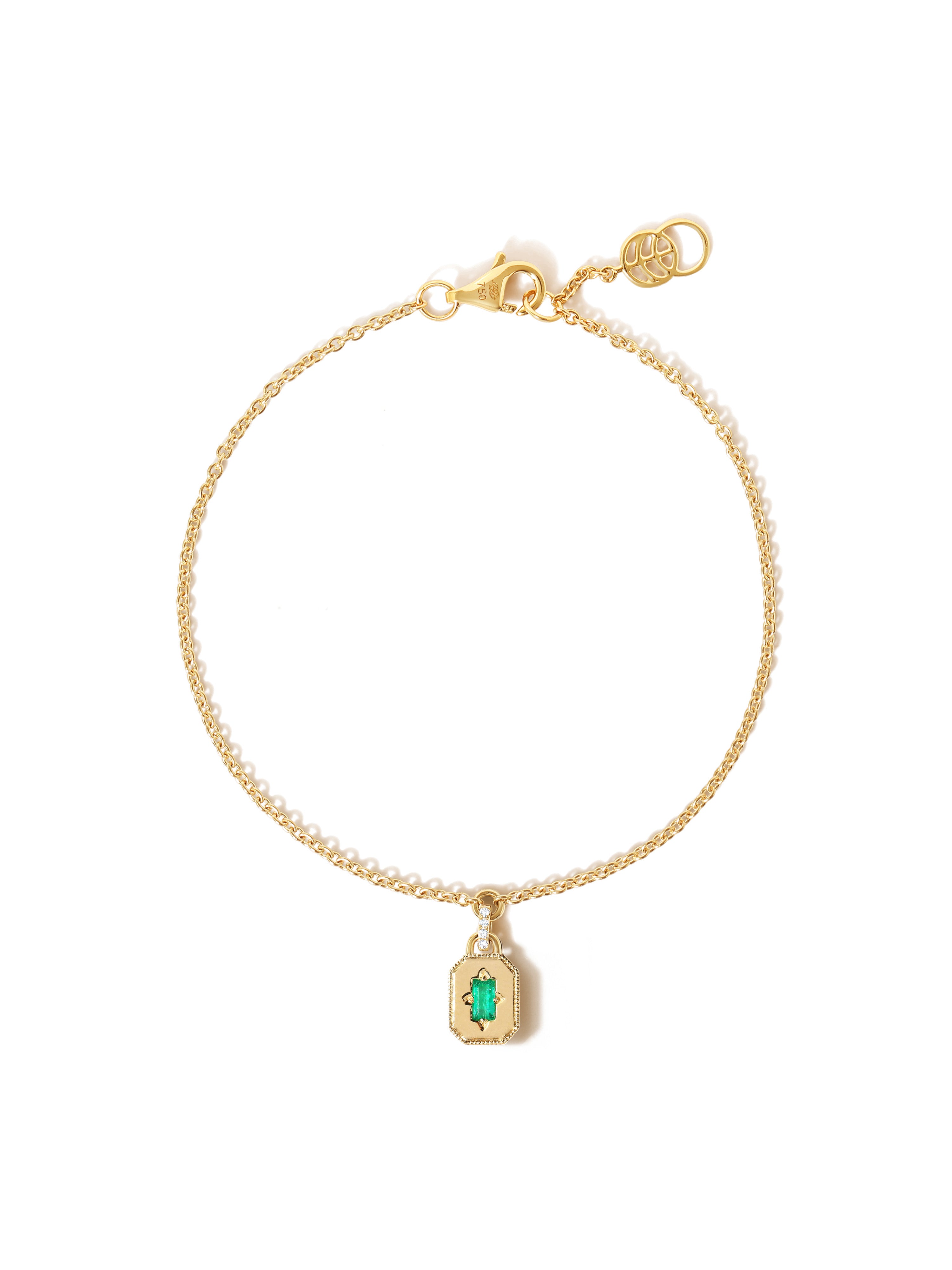 Spade Warisan Petite Emerald Bracelet