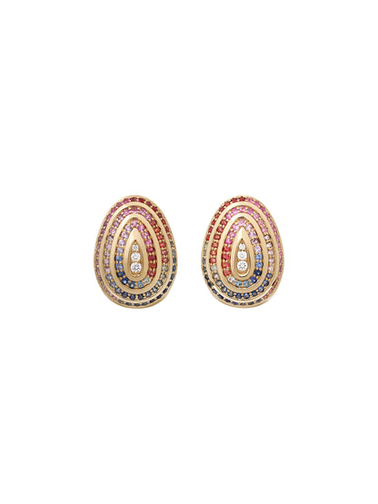 Cosmic Egg Confetti Orbit Earrings