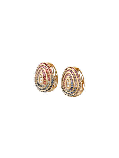Cosmic Egg Confetti Orbit Earrings