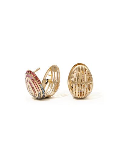 Cosmic Egg Confetti Orbit Earrings