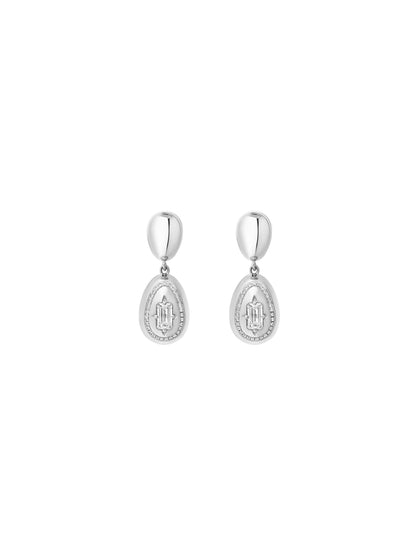 Cosmic Egg Diamond Drop Earrings