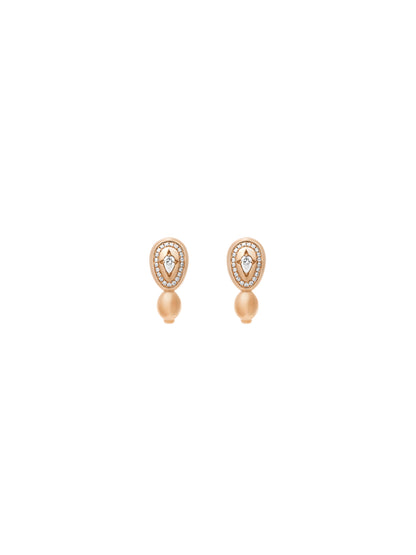 Cosmic Egg Diamond Hoop Earrings