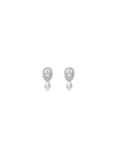 Cosmic Egg Diamond Hoop Earrings
