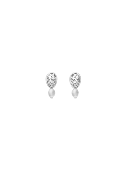 Cosmic Egg Diamond Hoop Earrings